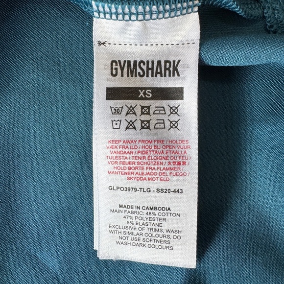 Gymshark Women's Long Sleeve Athletic Pullover Hoodie Teal XS Activewear Running - Picture 7 of 14